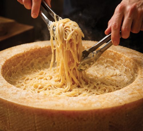 pate cuisinee dans meule